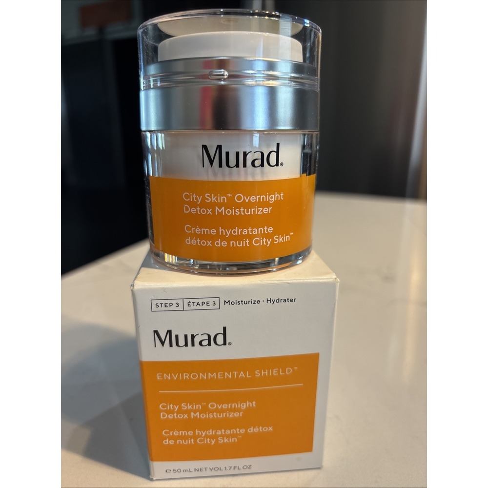 Murad City Skin Overnight Detox Moisturizer 1.7oz 50mL NIB